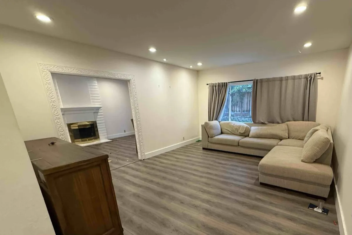 Living room before prep